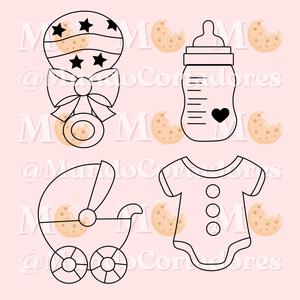 BABY SHOWER CUTTER AND STAMP
