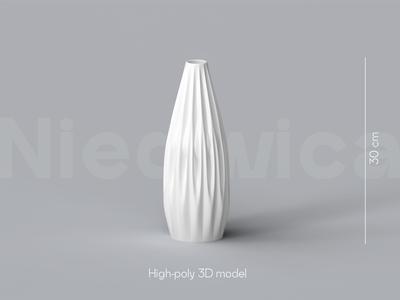 Niedwica Vase C_2 | 3D printing vase | 3D model | STL files | Home decor | 3D vases | Modern vases | Floor vase | 3D printing | vase mode | STL