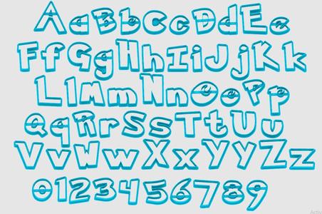 pokemon - cookie cutter alphabet letters - cookie cutter