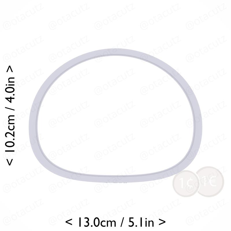 Mochi Cookie Cutter 4.75in / 12.1cm