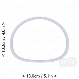 Mochi Cookie Cutter 4.75in / 12.1cm