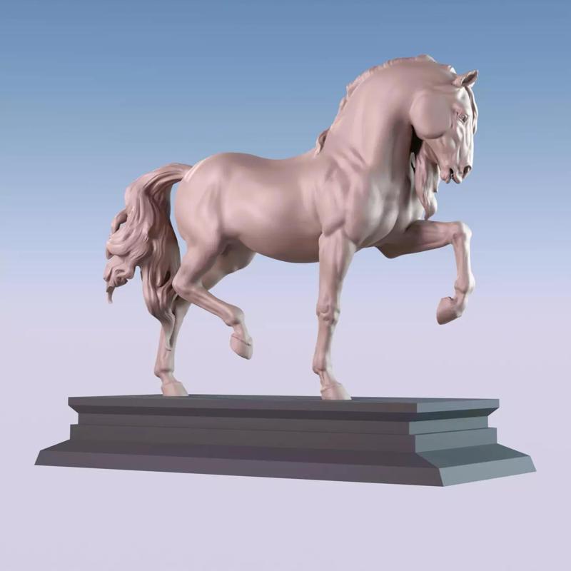 Andalusian horse sculpture