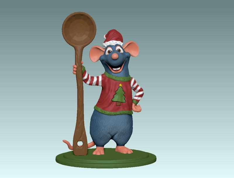 Remy the rat from ratatouille movie for the christmas