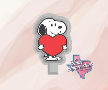 Snoopy Heart Freshie Mold