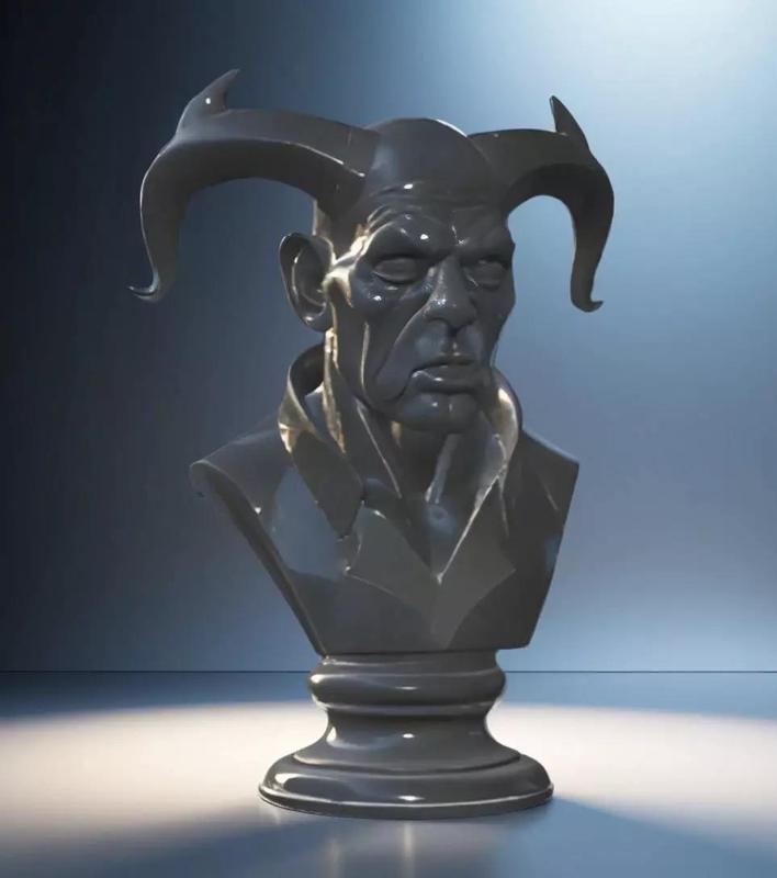 Blackheart Hero Bust 3D Model - STL Printable Marvel Character