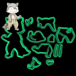 BIG BAD WOLF CUTTER - LITTLE RED RIDING HOOD - 8cm