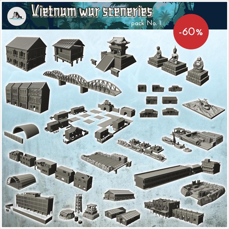 Vietnam war sceneries pack No. 1 - Vietnam War An Lao Cua Da Nang Dong Ha Hill 937 Hue Khe Sanh