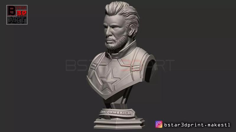 Captain America Bust - Without Helmet - from Marvel