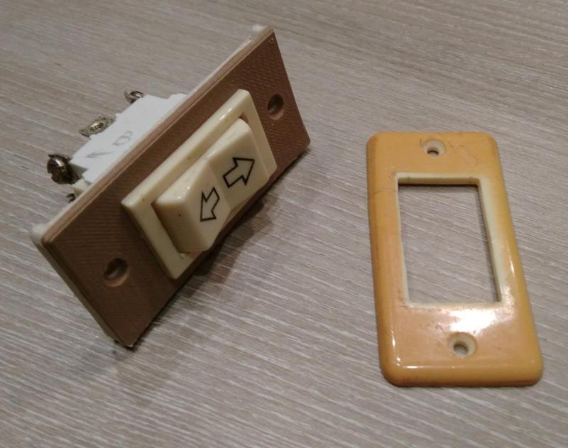 roller shutter switch plate