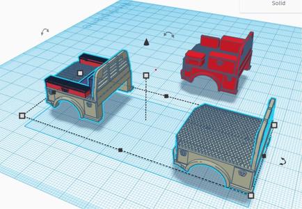 3 xSM Shortbeds SRW flatbeds ( 3 BED FILES )
