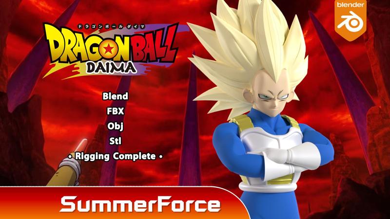 Vegeta Super Saiyan 3 - Dragonball Daima