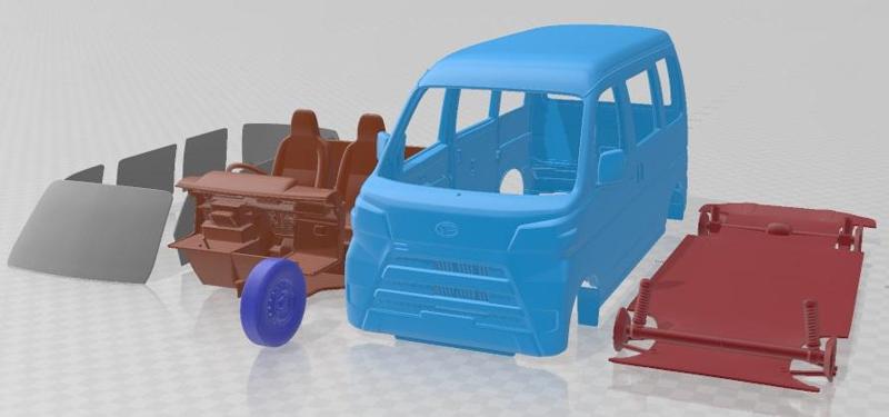 Daihatsu Hijet Cargo 2017 Printable Van