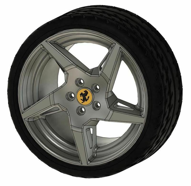 Wheel Volcano Rocket Ferrari 1:16