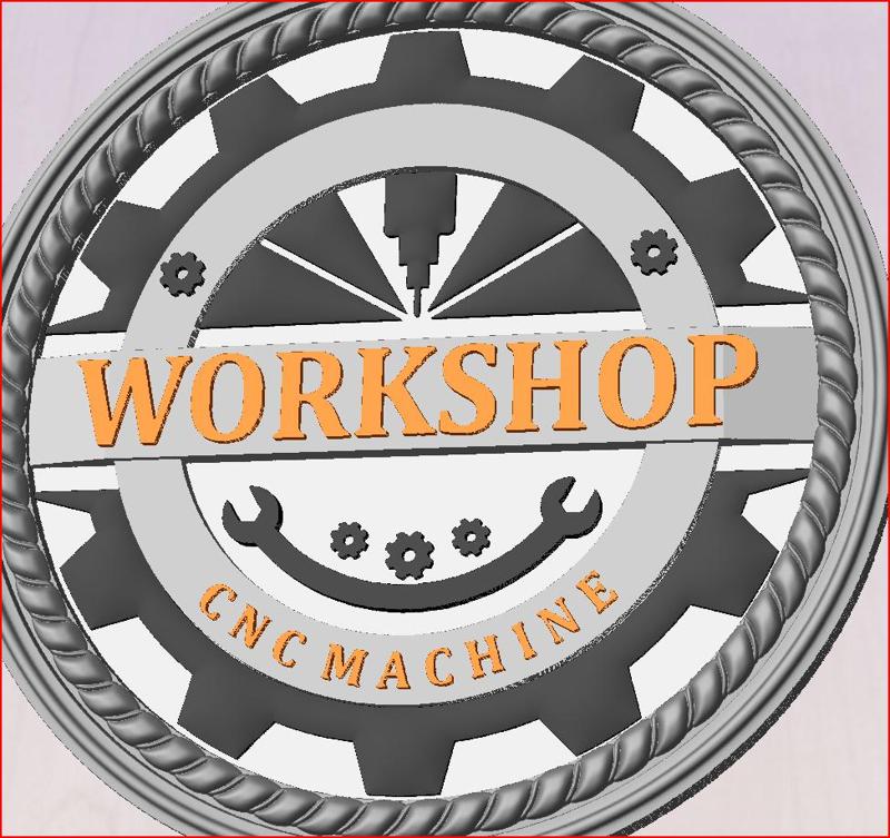 work shop cnc machine sign