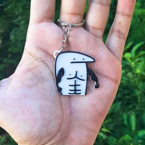 Flork Fitness Gym Muscle Key Chain Keychain