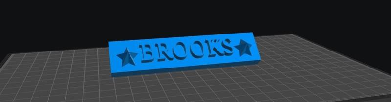 Brooks Nameplate