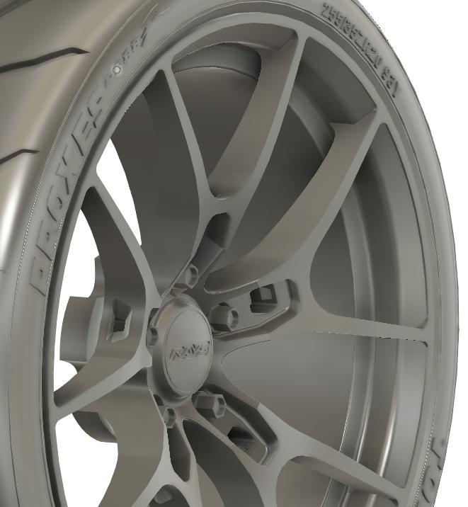 1/24 20x9/20x10 F3 Rays G025 SZ Edition wheels set for Toyota GR Supra