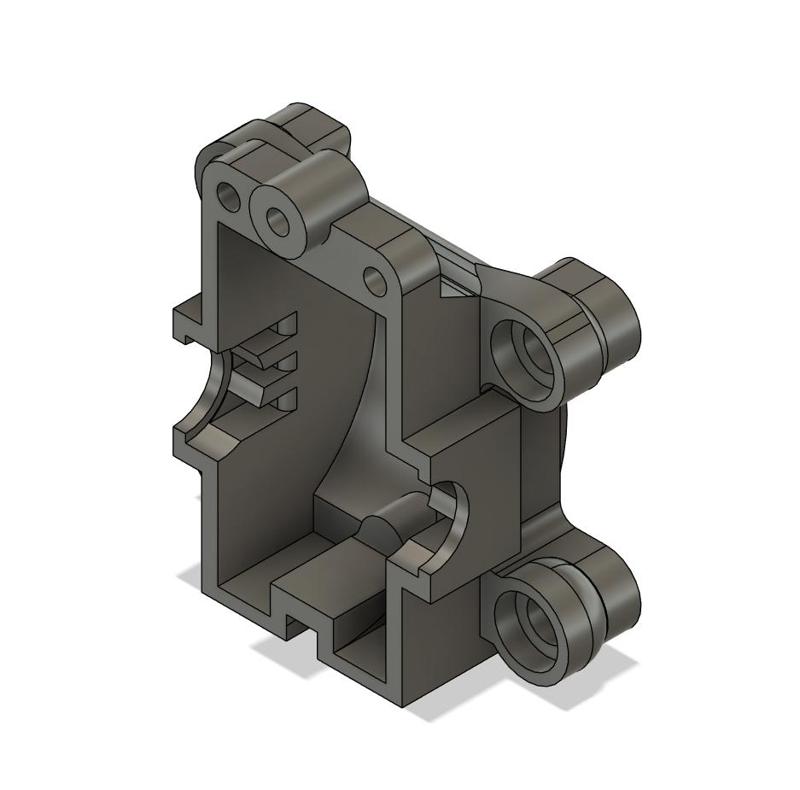 Tamiya TT-01 differential housing for more camber with ball bearing