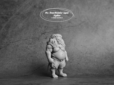 Middle-aged Warrior Series Lion Office Decoration Ornament