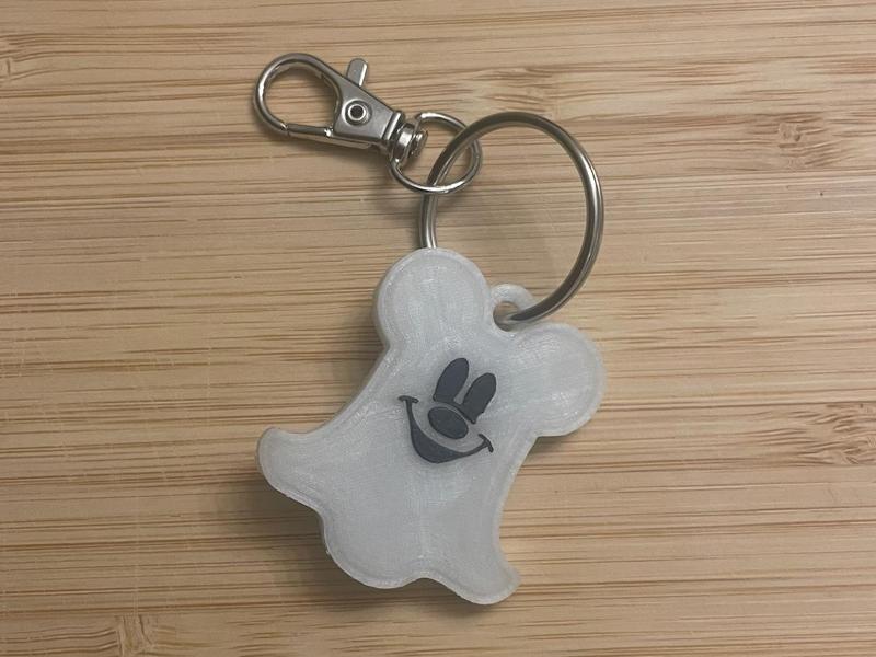 Halloween Ghost Mickey Keychain