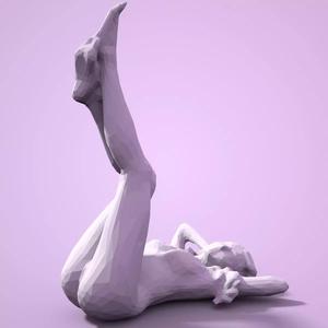 Girl Low poly Sculpture