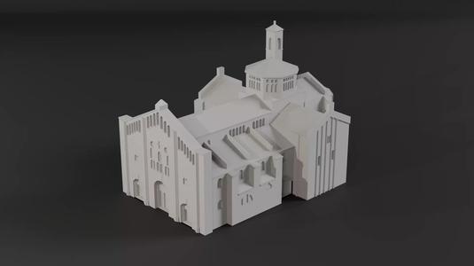 Basilica of San Michele Maggiore 3D Print Model