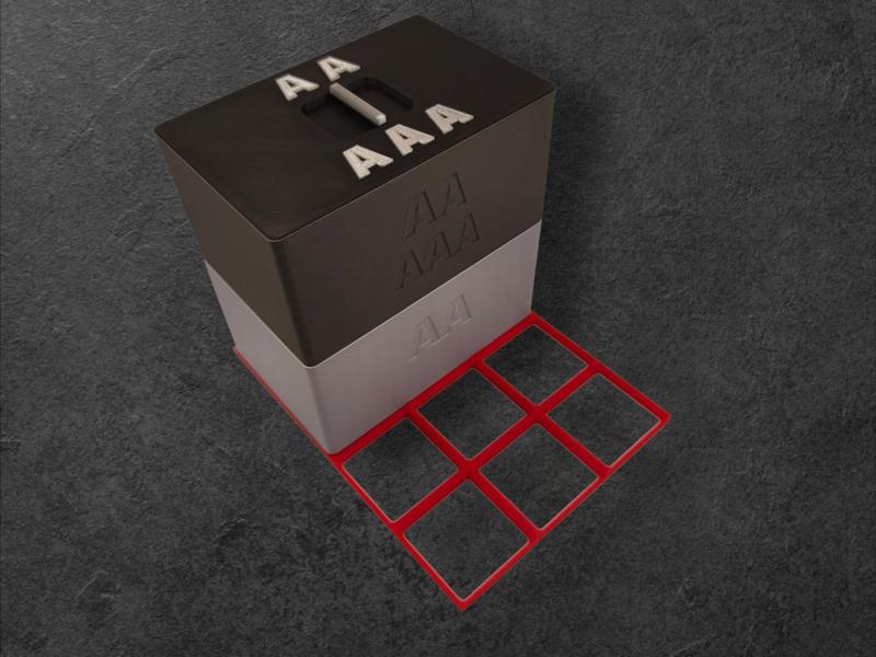 GRIDFINITY BOX AAA AA BATTERY