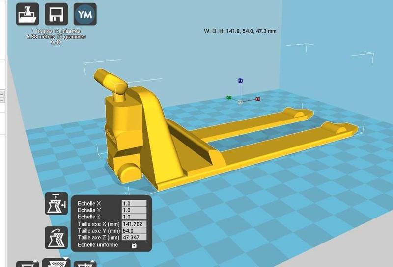 phone holder style pallet truck / transpalette