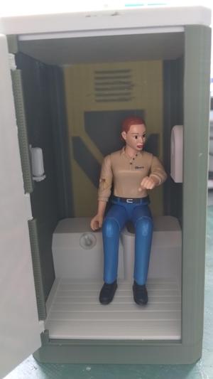 Portaloo for 1:14, 1:16 diorama, tamiya trucks