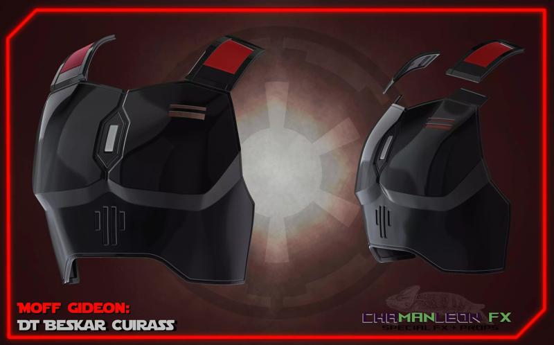 Moff Gideon Beskar Cuirass Mandalorian Cosplay 3d Print Armor