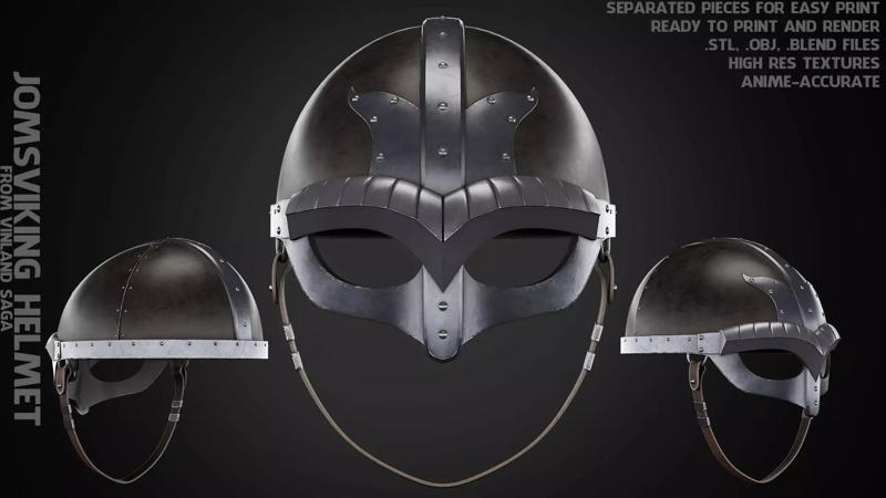 Vinland Saga Jomsvikings Helmet for Cosplay