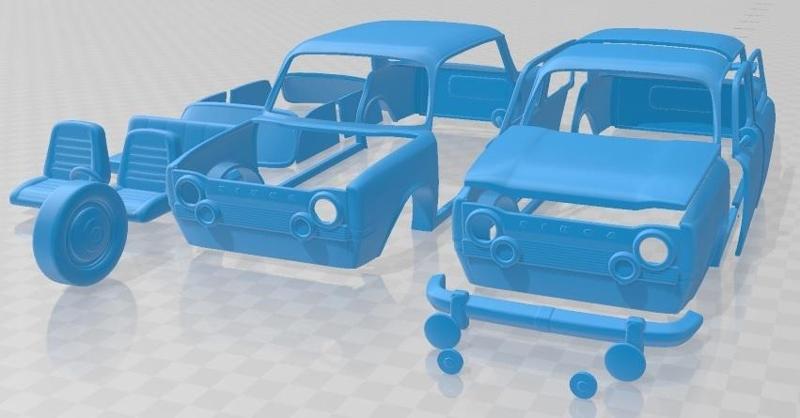 Simca 1000 Printable Car