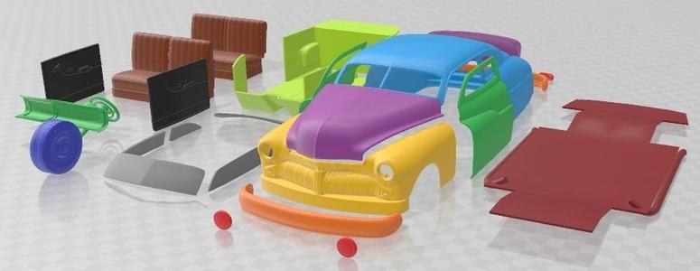 Mercury Coupe 1950 Custom Printable Car