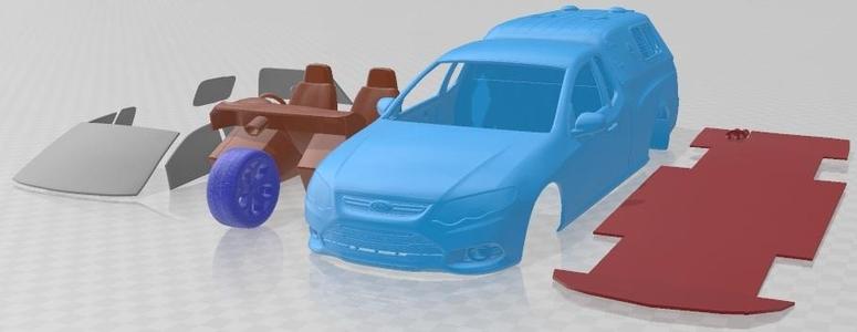 Ford Falcon FG UTE XR6 Police 2011 Printable Car