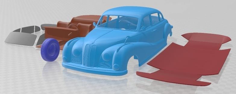 BMW 501 Saloon 1952 Printable Car