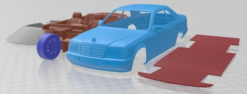 Mercedes Benz E Class W124 Coupe Printable Car