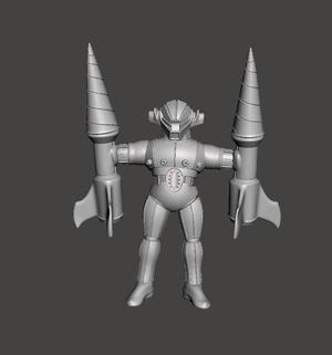 FAN ART Steel Jeeg SOFUBI RETRO STYLE