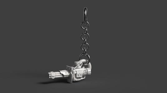 🗡️ "Titan Weapon Keychain" – Sci-Fi Relic Keychain (STL)