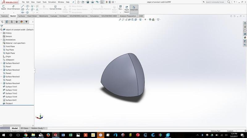Object of constant width