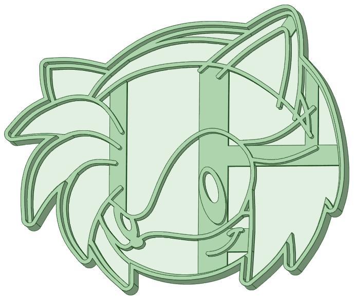 Amy Rose Sonic MAnia cookie cutter
