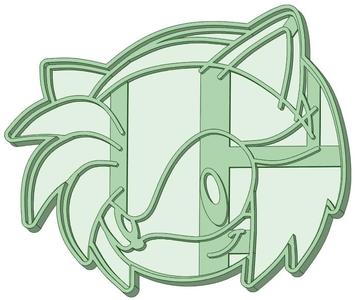 Amy Rose Sonic MAnia cookie cutter