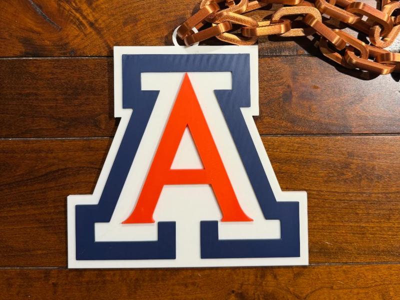 Arizona Wildcats Oversized Necklace Logo