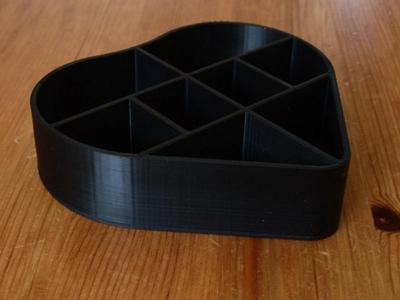 Heart Shaped Makeup Storage Box