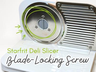 Blade-locking screw for Starfrit deli slicer
