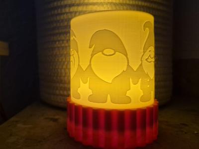 Autumn Gnome Tealight Holder Decoration