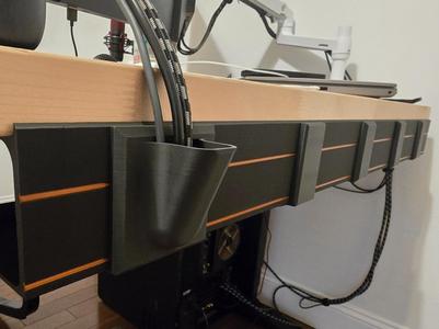Edge Desk Cable Organization - Modular