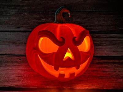 Glowing Halloween Pumpkin