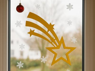 Shooting star window decoration