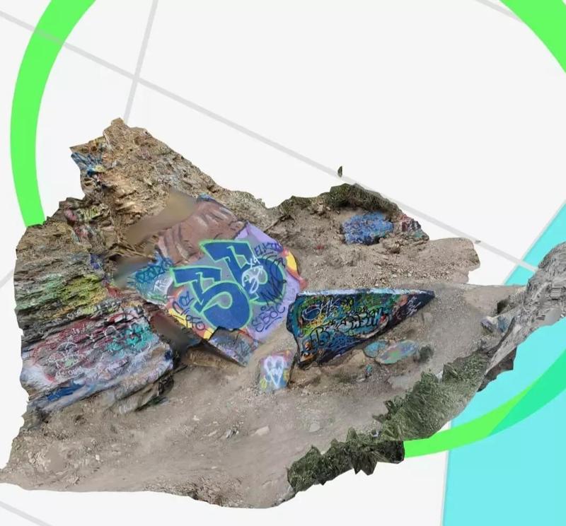 Sunken city huge stone