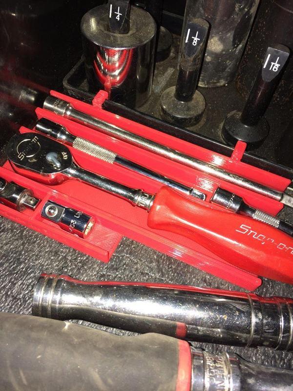 1/4" Drive Ratchet and Extension Tray
